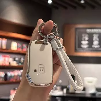 Чехол-брелок со шнурком для ключей для Kia Ceed Cerato Forte NIRO Seltos Sorento Soul Sportage Telluride K5 Smart Keyless Remote белый