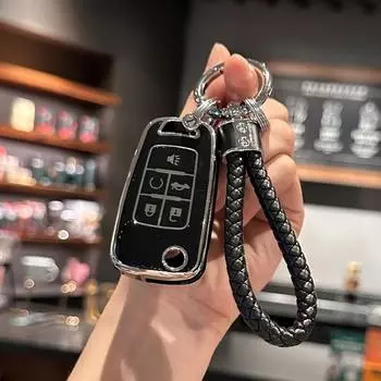 Чехол-брелок со шнурком для ключей для Chevrolet Chevy GMC Buick Encore Terrain Malibu Camaro Cruze Impala Equinox Volt Spark S синий
