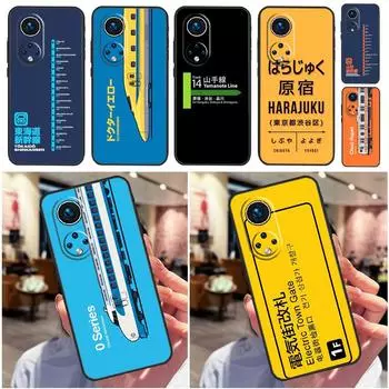 Чехол Bullet Train Series Shinkansen для Honor 50 70 80 X7 X8 X9 Чехол для Huawei Nova 5T P20 P30 P40 Lite P50 Mate 50 Pro Huawei P20