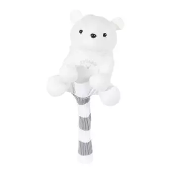 Чехол Callaway Head Cover AM BEAR DR WHT SS 23 с белыми женскими деталями (Совместимо с 460CC) белый
