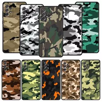 Чехол Camo Military Army для Samsung A51 A71 A21S A12 A15 A25 A31 A41 A52 A32 A23 A33 A53 A73 A03S A05S A13 5G Cover Samsung A03s