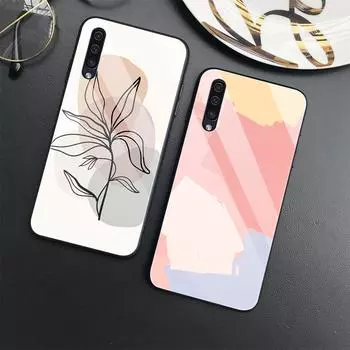 Чехол Carcasa с абстрактным граффити для Samsung Galaxy A52 A70 A71 A73 A53 A13 5g A03 A72 A22 A21s A03 Core A42, крышка из закаленного стекла For Samsung A03