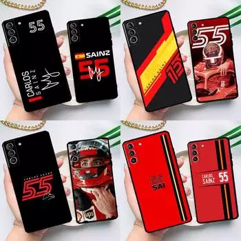 Чехол Carlos Sainz F1 для Samsung Galaxy S23 S21 FE S20 FE S22 Plus Note 20 Ultra Note 10 S8 S9 S10 Plus Galaxy S23