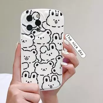 Чехол Cartoon Air Cushion для iPhone 15 Pro, iPhone 14 Pro, OPPO, Huawei, Vivo - Горячая Распродажа iPhone 7 Plus/8 Plus