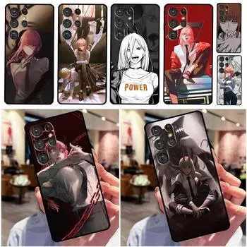 Чехол Chainsaw Man Makima Power для Samsung Galaxy S20 S21 FE S22 Plus Note 20 Ultra S8 S9 S10 Note 10 Plus TPU Cover Galaxy S20 Plus