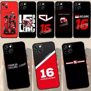 Чехол Charles Leclerc 16 F1 для iPhone 13, 12, 14, 15 Pro Max Mini 7, 8 Plus SE 2020 X XS MAX XR 11, 14, 15 Pro Max, чехол iPhone 12 mini