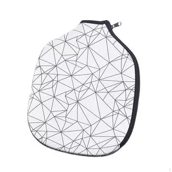 Чехол, чехол для ракетки, держатель, чехол для ракетки для настольного тенниса, чехол для головы Pickleball размером 11 дюймов x 8,27 дюйма Dark Blue