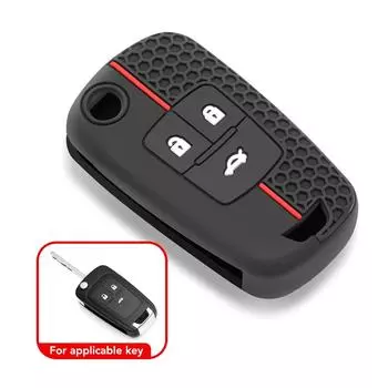 Чехол-чехол из силикона с 3 кнопками для ключей от автомобиля Chevrolet Cruze Buick Opel Astra Corsa Antara Zafira Meriva Insignia Key Holder