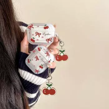 Чехол Cherry Bow для Apple AirPods 2/3/4/5 поколений - симпатичный протектор для гарнитуры Bluetooth Airpods 3 [4th generation]