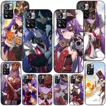 Чехол Chevreuse Genshin Impact для Xiaomi Redmi 10 10C 12C 9 Prime 9C 9A 12 10A 9T K40 Pro, черный мягкий чехол из ТПУ для мобильного телефона Redmi 9T