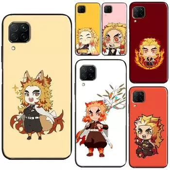 Чехол Chibi Rengoku Eating Demon Slayer для Huawei P30 Pro P20 P40 Mate 20 Lite P Smart 2021 2019 Nova 5T Honor 50 10i 9X 8X Huawei P20