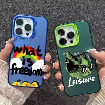 Чехол Cool Cat для iPhone 16 Samsung A55 A35 A34 S24 FE Xiaomi Redmi Note 13 Pro 14C Huawei Honor 200 противоударный бампер для телефона с защитой от царапин Samsung A54 5G