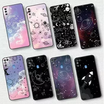 Чехол Cosmic Planet для Samsung Galaxy A50 A20e A70 A10 A40 A20s A10s M30s M23 M51 M31s черный мягкий чехол для телефона Samsung A50