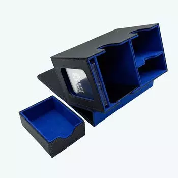 Чехол CRAFT CROWN Push Window Deck Case Leather Deck Window Large/PU Box/с (синий)