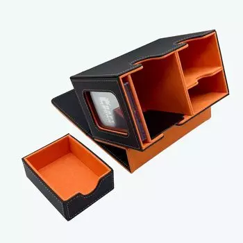 Чехол CRAFT CROWN Push Window Deck Case Leather Deck Window Large/PU Box/с (оранжевый) оранжевый