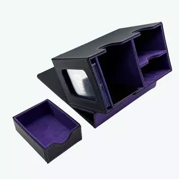 Чехол CRAFT CROWN Push Window Deck Case Leather Deck Window Large/PU Box/с (фиолетовый) фиолетовый