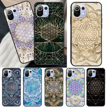 Чехол «Цветок жизни в лотосе», пастельный золотой чехол для POCO X4 Pro F3 M3 M4 Pro X3 Pro GT, чехол для телефона Xiaomi 12 11T Pro Mi 11 Lite Mi 9T (9T Pro)