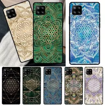 Чехол «Цветок жизни в лотосе», пастельный золотой чехол для Samsung Galaxy A51 A71 A50 A70 A33 A53 A73 A12 A22 A32 A52 A72 A21S A52S, чехол Samsung A41