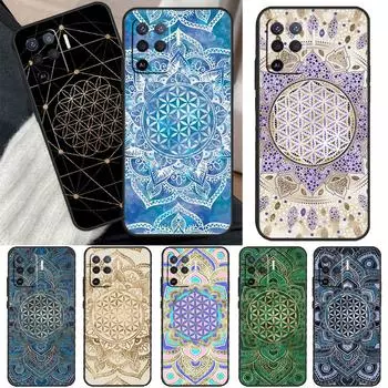 Чехол «Цветок жизни в пастельном золотом цвете лотоса» для OPPO A5 A9 A31 A53 2020 A53S A1K A15 A16 A52 A72 A92 A83 A91 A54 A74 A94 Coque OPPO A3S