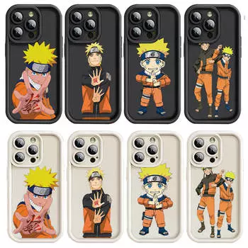 Чехол D-11 Naruto для iPhone 15 14 13 12 8 Plus Samsung S24 S23 Ultra A04S A05S Huawei P40 P50 P60 Nova 11 Pro Max OPPO A17K Reno 10 Samsung A04s кожа буйвола
