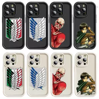 Чехол D-12 Attack on Titan для iPhone 15 14 13 12 8 Plus Samsung S24 S23 Ultra A04S A05S Huawei P40 P50 P60 Nova 11 Pro Max OPPO A17K Reno 10 iPhone 14 олений