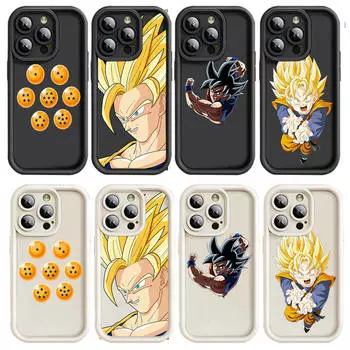 Чехол D-18 Dragon Ball для iPhone 15 14 13 12 8 Plus Samsung S24 S23 Ultra A04S A05S Huawei P40 P50 P60 Nova 11 Pro Max OPPO A17K Reno 10 iPhone 14 кожа буйвола