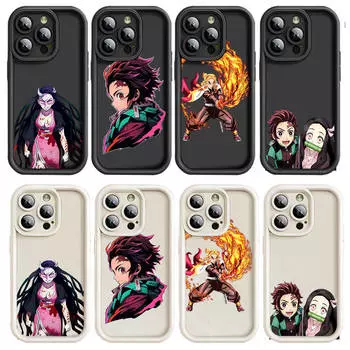 Чехол D-25 Demon Slayer для iPhone 15 14 13 12 8 Plus Samsung S24 S23 Ultra A04S A05S Huawei P40 P50 P60 Nova 11 Pro Max OPPO A17K Reno 10 Samsung A13 аэро
