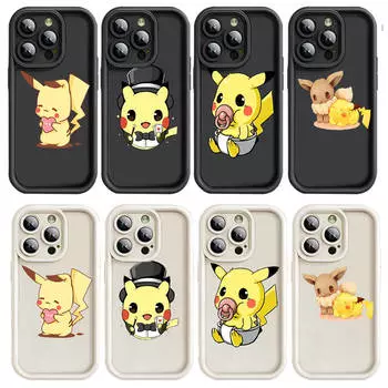 Чехол D-2 Pokemon для iPhone 15 14 13 12 8 Plus Samsung S24 S23 Ultra A04S A05S Huawei P40 P50 P60 Nova 11 Pro Max OPPO A17K Reno 10 Samsung A21s олений