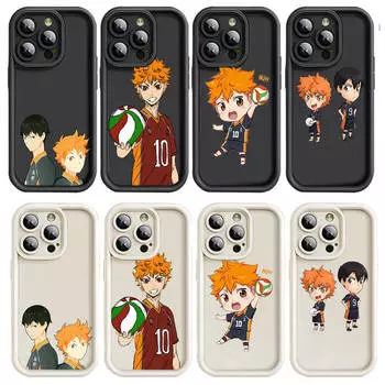 Чехол D-31 Haikyuu для iPhone 15 14 13 12 8 Plus Samsung S24 S23 Ultra A04S A05S Huawei P40 P50 P60 Nova 11 Pro Max OPPO A17K Reno 10 Huawei Nova 10 SE пламенный