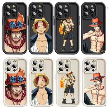 Чехол D-39 One Piece Ace для iPhone 15 14 13 12 8 Plus Samsung S24 S23 Ultra A04S A05S Huawei P40 P50 P60 Nova 11 Pro Max OPPO A17K Reno 10 OPPO Reno 8T арлекин