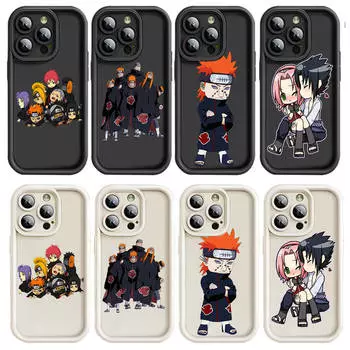 Чехол D-48 Акацуки Итачи для iPhone 15 14 13 12 8 Plus Samsung S24 S23 Ultra A04S A05S Huawei P40 P50 P60 Nova 11 Pro Max OPPO A17K Reno 10 OPPO A76 арлекин