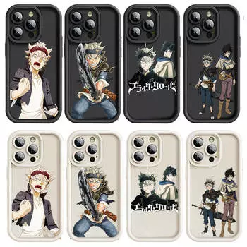 Чехол D-54 Black Clover для iPhone 15 14 13 12 8 Plus Samsung S24 S23 Ultra A04S A05S Huawei P40 P50 P60 Nova 11 Pro Max OPPO A17K Reno 10 Samsung A21s верблюд