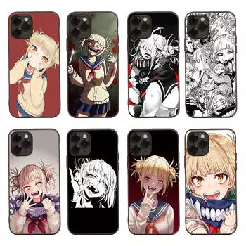 Чехол D-62 Toga Himiko Black Sofe для iPhone 16 15 Plus 14 13 Mini 12 11 Pro 8 6 6S SE 5 XR XS Max Realme C30 C33 C32 9I VIVO V29 V27 V23 Y36 iPhone 5 кожа буйвола