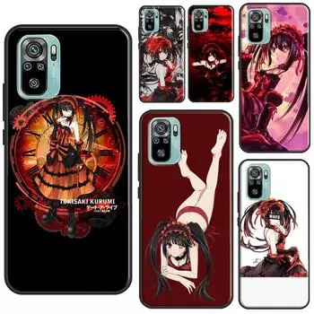 Чехол Date A Live Tokisaki Kurumi для Xiaomi Redmi Note 8 9 10 11 Pro Note 10S 9S 11S для Redmi 9 10 9T 9A 9C Coque Redmi 7