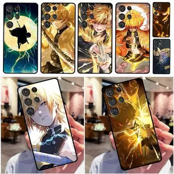 Чехол Demon Slayer Agatsuma Zenitsu для Samsung Galaxy S20 S21 FE S22 Plus Note 20 Ultra S8 S9 S10 Note 10 Plus TPU Cover Galaxy S20 Plus