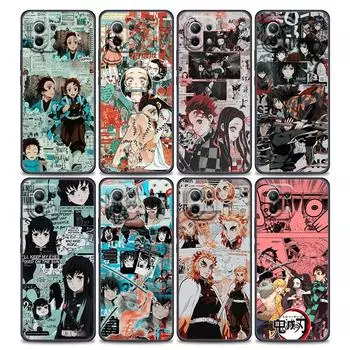 Чехол Demon Slayer Anime для Xiaomi Mi 9 9se 8 10 10T A2 Lite 10S 9T CC9 Note 10 Pro 9Lite 5G Cover Kimetsu No Yaiba Manga Fundas Mi A2 Lite
