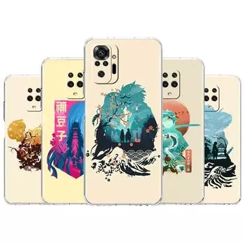 Чехол Demon Slayer Anime для Xiaomi Redmi Note 11 Pro 10 9 9S 8 8T 7 9A 9C 9T 10 10C K40 прозрачный мягкий чехол для телефона TPU Redmi Note 11 Pro 5G