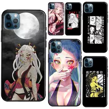 Чехол Demon Slayer Daki для iPhone 13 11 14 Pro Max 12 mini, полное покрытие для iPhone XR XS Max X 7 8 Plus SE 2020 iPhone 6 6s