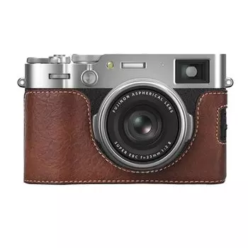Чехол-держатель BEADY FUJIFILM x100vi эксклюзивный чехол-держатель из искусственной кожи коричневого цвета для FUJIFILM X100VI