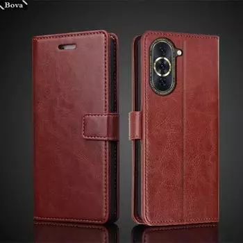 Чехол-держатель для карт Nova10 Pro для Huawei Nova 10 Pro Nova10 кожаный флип-чехол в стиле ретро-кошелька для телефона, чехол Fudnas Coque Nova 10 Pro&Just Case темно-синий