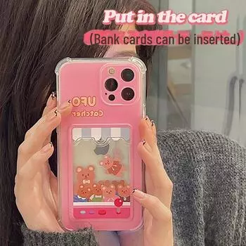 Чехол-держатель для карт Zhitai Bear Claw для iPhone 14/15/16 Pro и XS iPhone X/XS