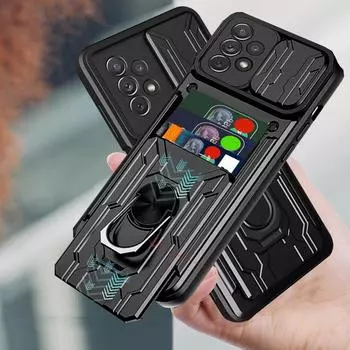 Чехол-держатель для объектива слайд-камеры для Samsung Galaxy A53 A52S A33 A73 A22 A13 A32 A52 A72 A12 A21S A51 A71 A30 A50 S20 S21 Plus Ultra Armor Cover Samsung Note 20 Ultra белый