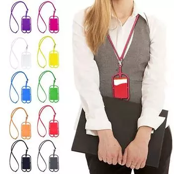 Чехол-держатель для телефона с защитой от потери, универсальный держатель для сотового телефона, ремешок для телефона чёрный