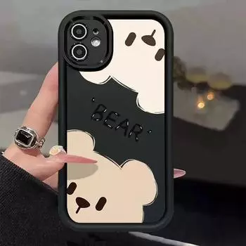 Чехол-держатель для телефона Straight Edge 6D Electroplated K70E Защитный чехол One Size чёрный