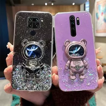 Чехол-держатель Note8pro Quicksand Astronaut для Xiaomi Redmi Note 8 Pro 7 9 8t 9s 9a 9c, силиконовый чехол-подставка Redmi9 Note8 2021 Redmi Note 8