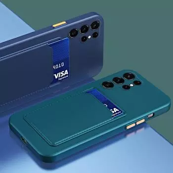 Чехол-кошелек с отделением для карт и держателем для Samsung S25 S24 FE S23 Ultra S22 S21 Plus A56 A36 A16 A55 A15 A35 A54 A34 5G TPU Мягкий чехол-накладка цвета конфет Samsung S21 розовый