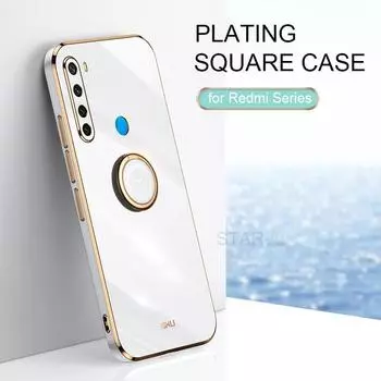 Чехол-держатель с квадратным пальцем для Xiaomi Redmi Note 8T 8 T Note8, новинка 2021, роскошный мягкий силиконовый чехол-подставка redmi note 10 4g