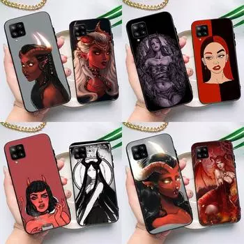 Чехол Devil Woman Sexy Girl Witch для Samsung Galaxy A54 A34 A53 A13 A32 A52 A14 A51 A71 A23 A33 A73 A12 A22 A21S Coque Samsung A53 5G