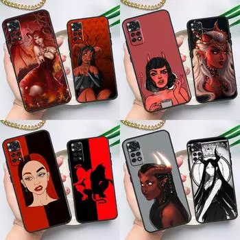 Чехол Devil Woman Sexy Girl Witch для Xiaomi Redmi Note 12 11 10 9 8 Pro Note 8T 9S 10S 11S Redmi 10 10C 12C 9C Redmi 9C