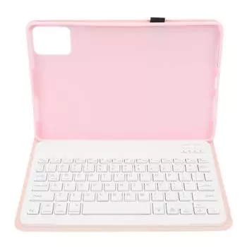Чехол для 11-дюймового планшета со встроенной съемной Bluetooth-клавиатурой, защитная обложка для планшета из ПУ кожи для Tab розовый